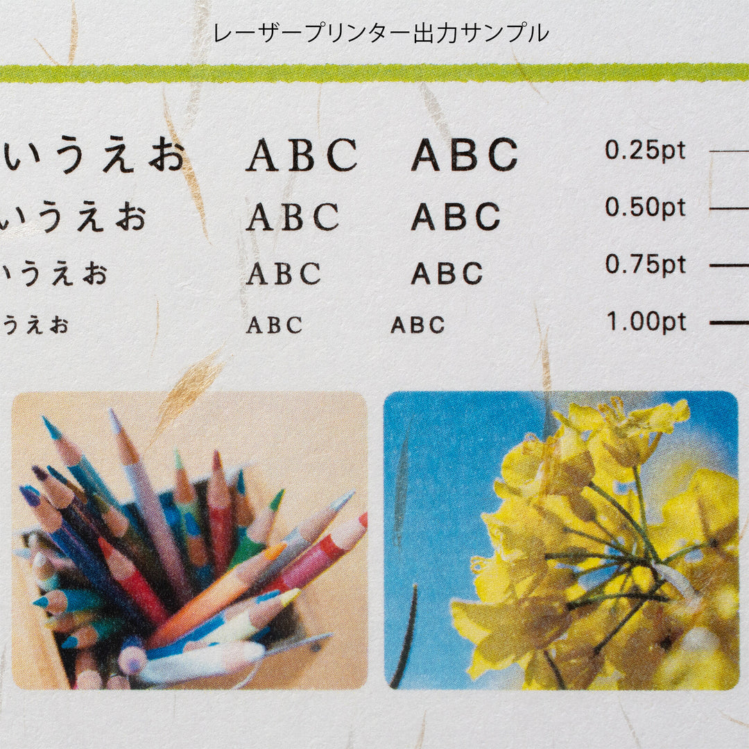 Papier Blanc - Fibre Hana Blanc et Or – 20 Feuilles (A4) – Imprimable