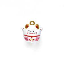 Grelot - Maneki Neko, Éventail - Jaune, Rouge et Rose