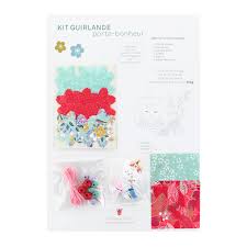 Kit Guirlande Porte-Bonheur - Vert d'Eau, Rouge Rose et Mauve - Sorbet