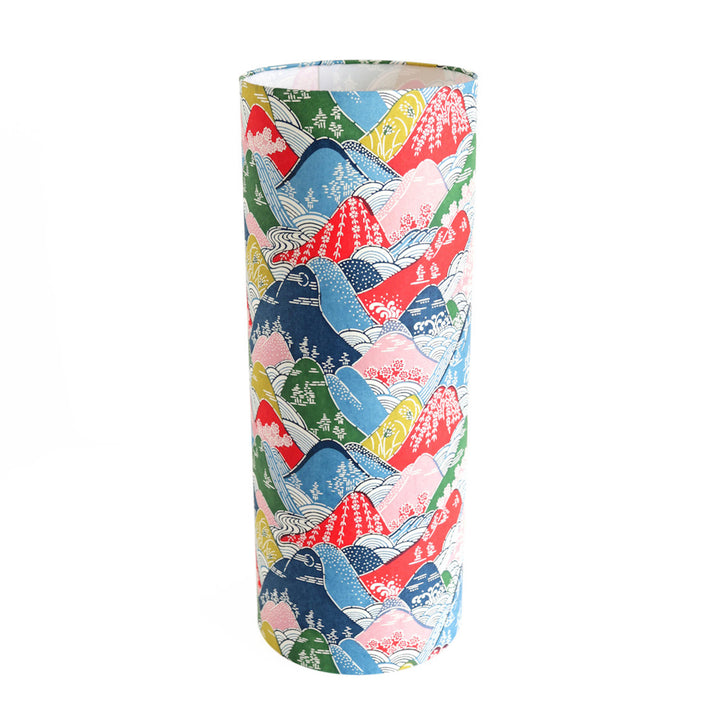 Lampe Japonaise à Poser - Montagnes et Rivières - Rouge, Bleu, Vert, Jaune et Rose  - M969