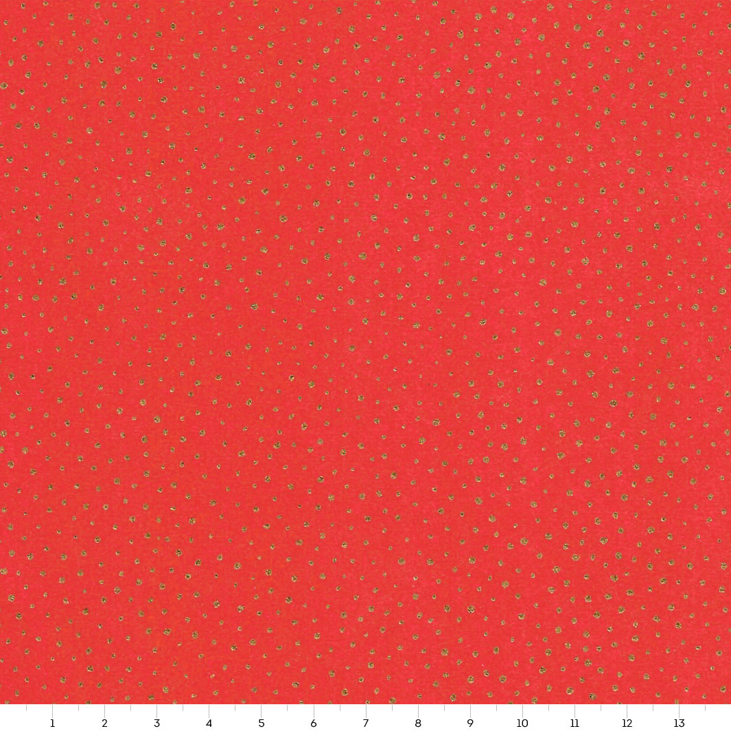 papier japonais yuzen aux motifs de neige rouge rose vif adeline klam de 14cm par 14cm