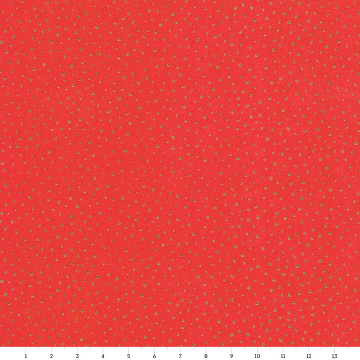 papier japonais yuzen aux motifs de neige rouge rose vif adeline klam de 14cm par 14cm