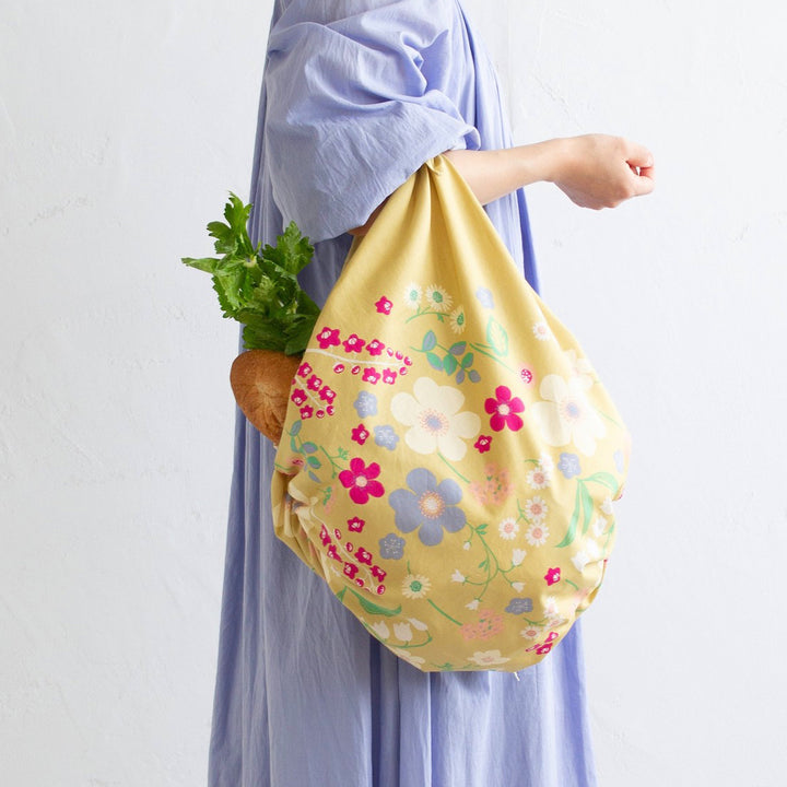 Furoshiki - Garden, Banane - Jaune Banane - Adeline Klam - 100 x 100cm