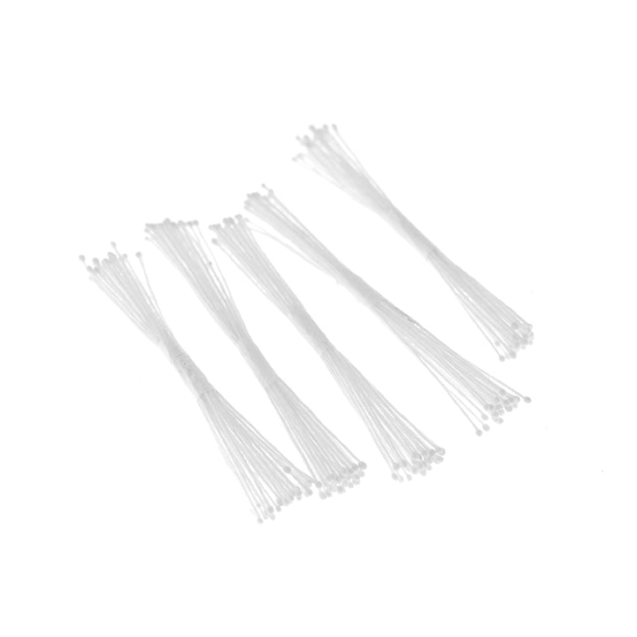photo packshot de biais du lot de 5 petits fagots de pistils de fleurs blancs (1082)