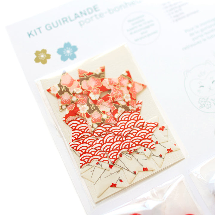 Kit Guirlande Porte-Bonheur - Rouge, Blanc et Or - Christmas