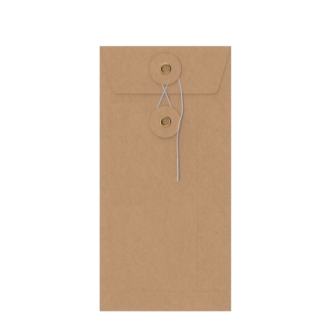 Enveloppe Japonaise - Fermeture à Rondelle et Ficelle - Modèles au Choix