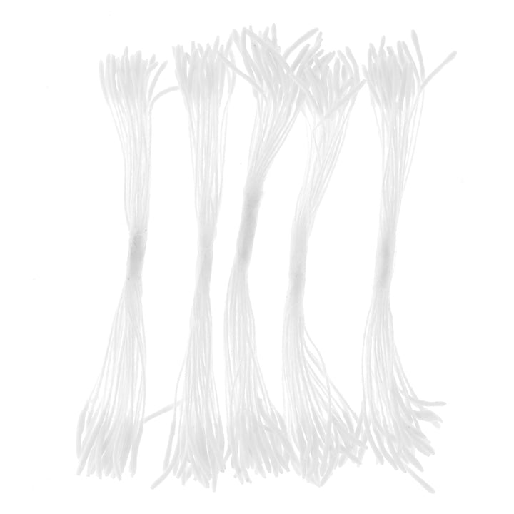 photo packshot de face du lot de 5 grands fagots de pistils de fleurs blancs (1084)
