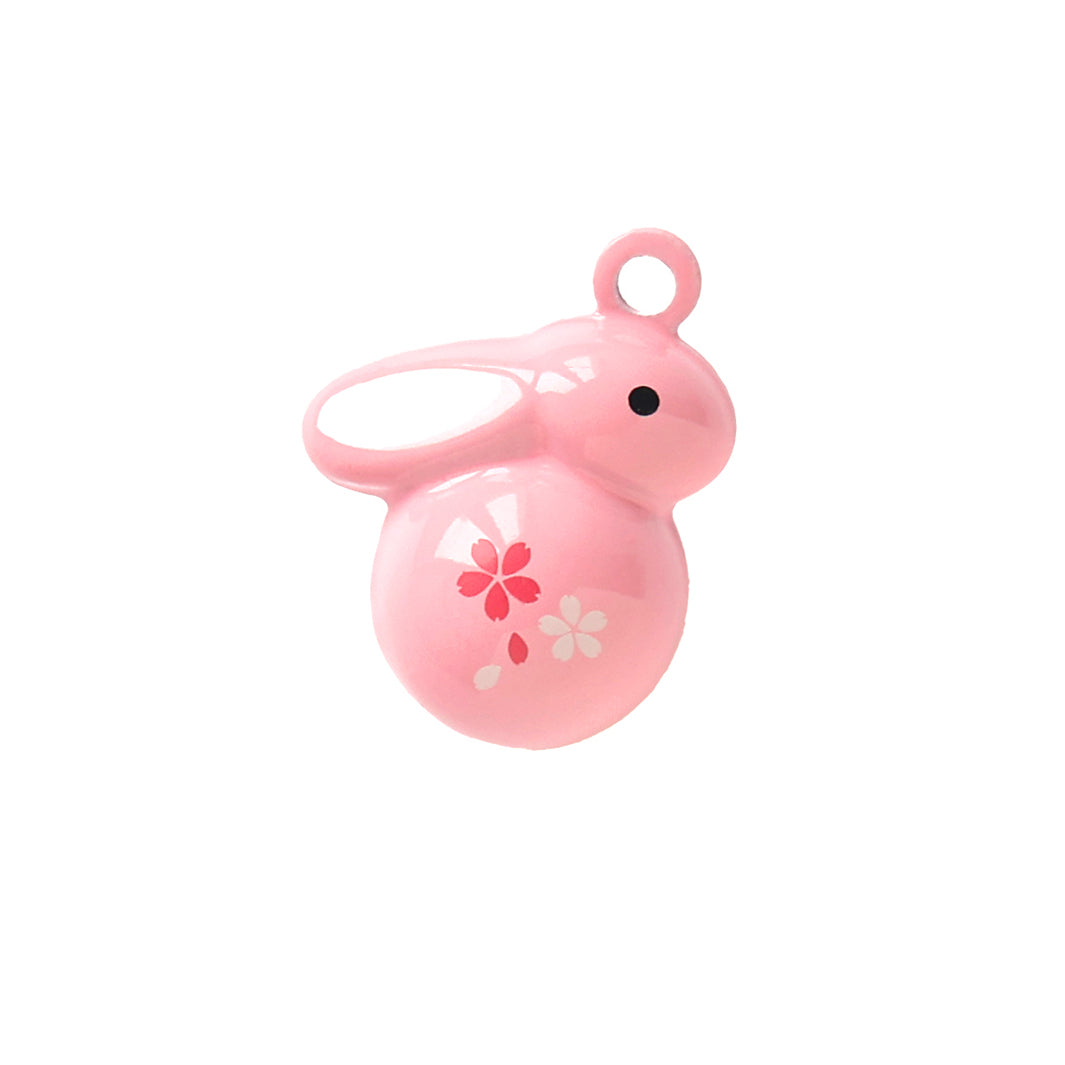 photo packshot d'un grelot en forme de lapin rose