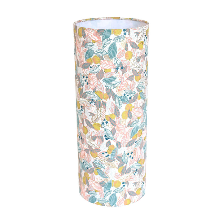 Papier Japonais - Feuilles, Baies et Fruits - Rose Pâle, Bleu Gris et Jaune Coing - M896