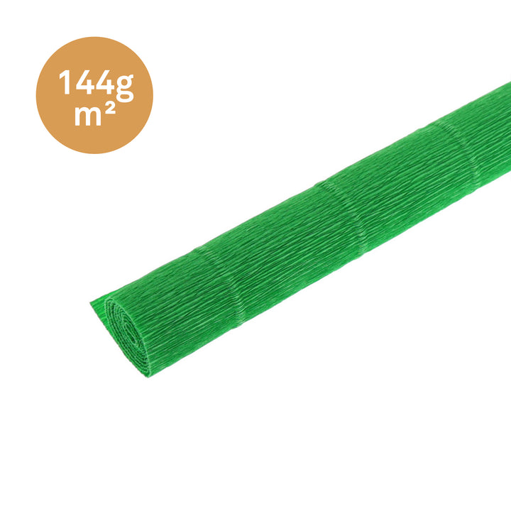 photo pakcshot d'un rouleau de 50cm par 60cm de papier crépon épais vert gazon (563)
