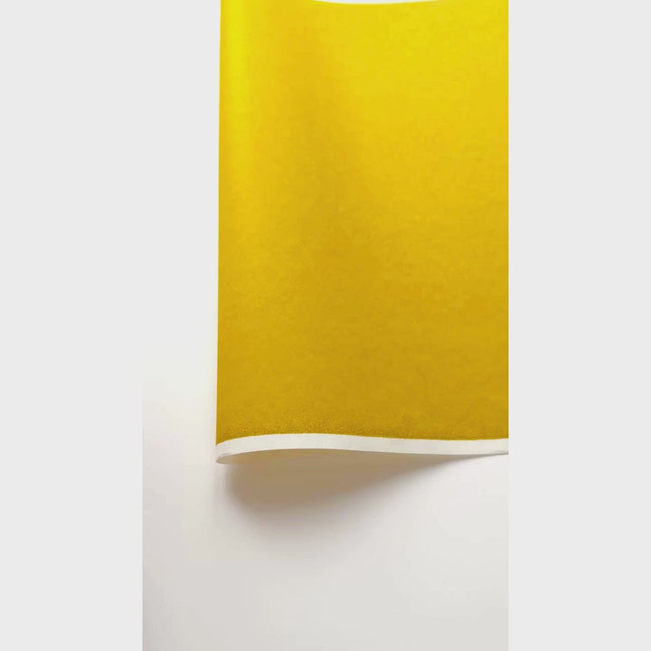 vidéo de démonstration du papier japonais yuzen chiyogami uni de couleur jaune curry adeline klam (U1046)