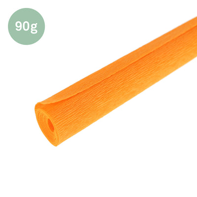 rouleau de papier crépon fin orange calendula