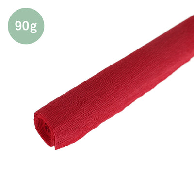 rouleau de papier crépon fin rouge dalhia