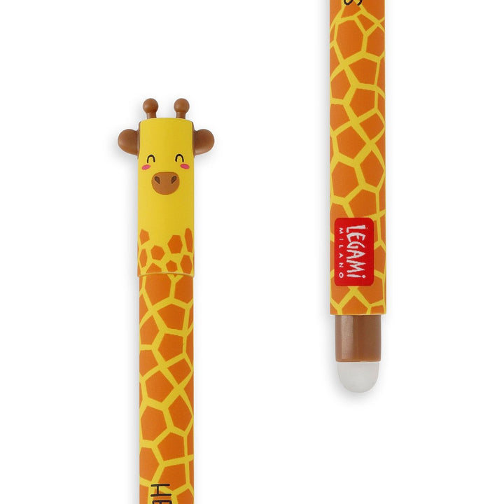 Stylo Gel Effaçable - Girafe Jaune, Head In The Clouds - Noir, 0,7mm