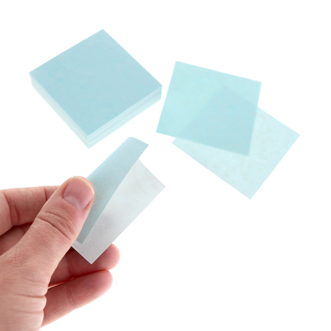 100 Papiers Origami - 6 x 6 cm - Unis - Bleu Ciel - U541