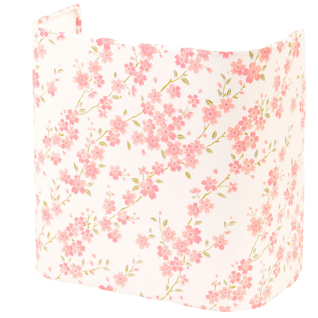 Applique Murale Japonaise - Branche de Cerisier en Fleur - Blanc Nacré, Rose Poudré et Vert Tilleul - M899