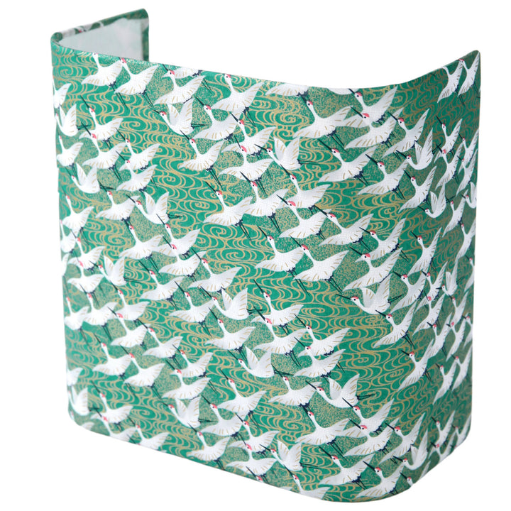 Applique Murale Japonaise - Envolée de Grues - Vert - M931