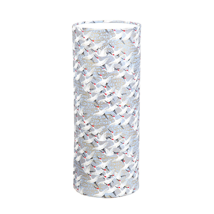 Lampe japonaise à poser - Envolée Grues - Bleu Lavande - M388