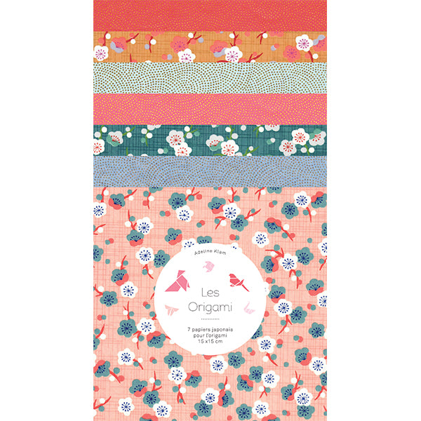 Kit Guirlande de Grues en origami - Rétro Rose - W2