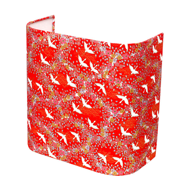 Papier Japonais - Grues - Rouge - M322-Papier japonais-AdelineKlam