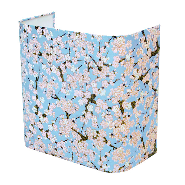 Applique murale japonaise - Fleurs de Cerisier et Prunier - Bleu, Rose, Blanc et Marron Foncé - M361