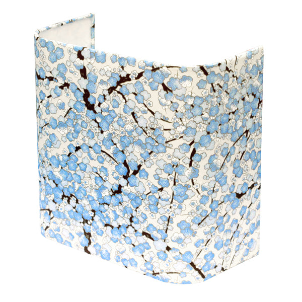 Applique murale japonaise - Fleurs de Pruniers - Bleu et crème - M434