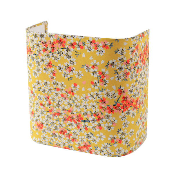 Applique murale japonaise - Fleurs de cerisier - jaune moutarde - M576