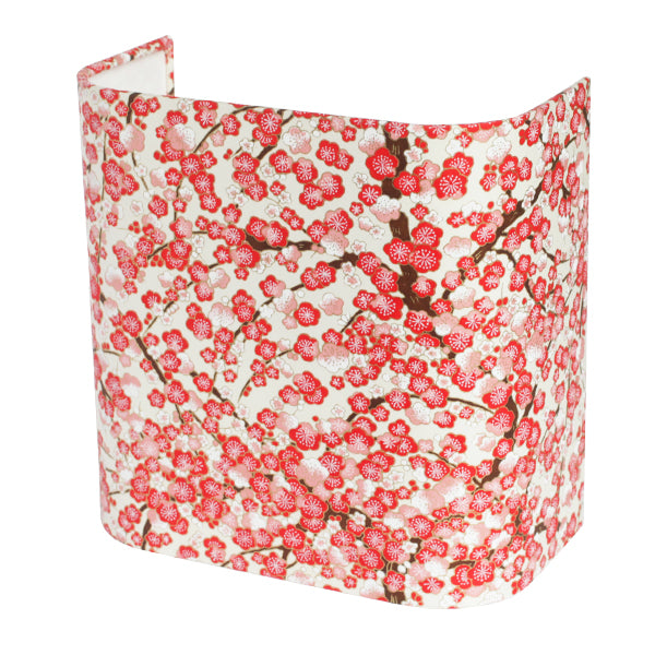 Papier Japonais - Fleurs de Prunier - Crème, Rouge et Rose - M593