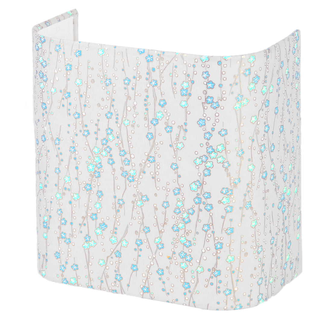 Applique murale japonaise - Branche en Fleurs - Gris Perle - M571