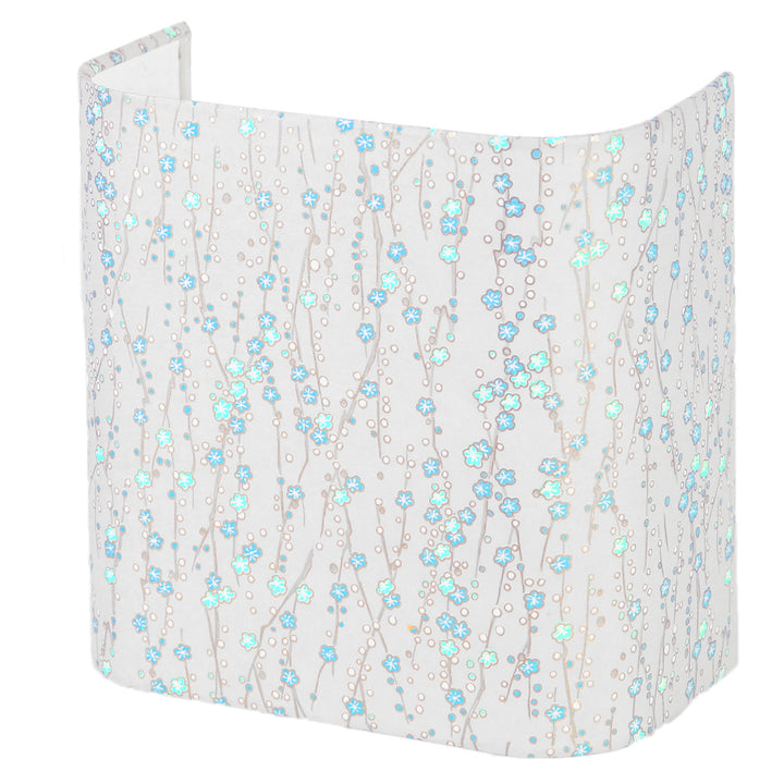 Applique murale japonaise - Branche en Fleurs - Gris Perle - M571