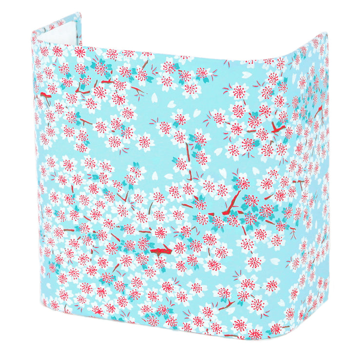Applique murale japonaise - Papier Japonais - Fleurs de Cerisier - Bleu Ciel - M580