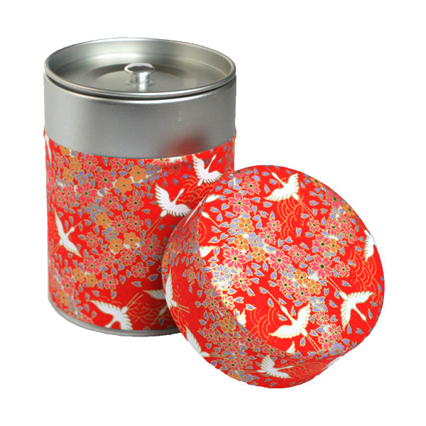 Papier Japonais - Grues - Rouge - M322-Papier japonais-AdelineKlam