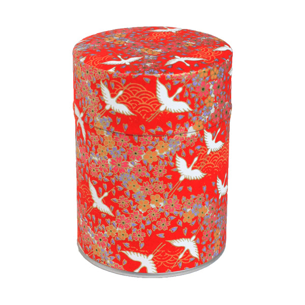 Boîte à thé - Envolées Grues - Rouge - M322