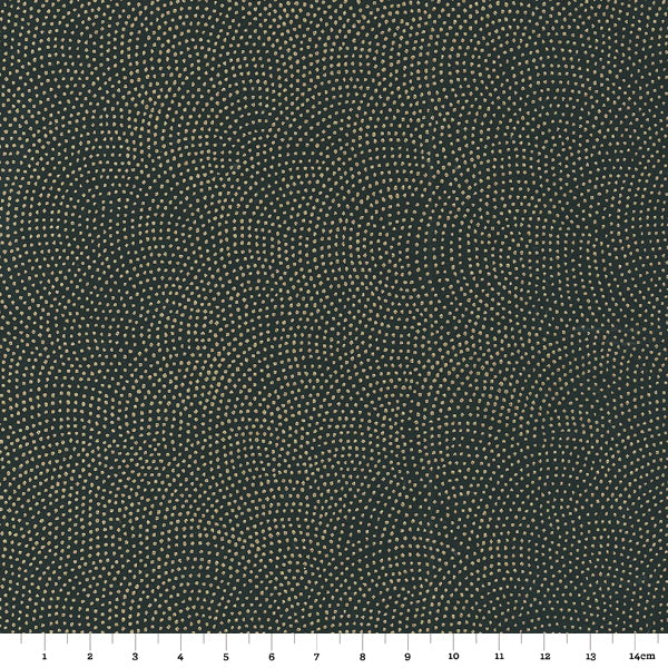Papier Japonais - Samekomon - Noir et Or - M274-Papier japonais-AdelineKlam