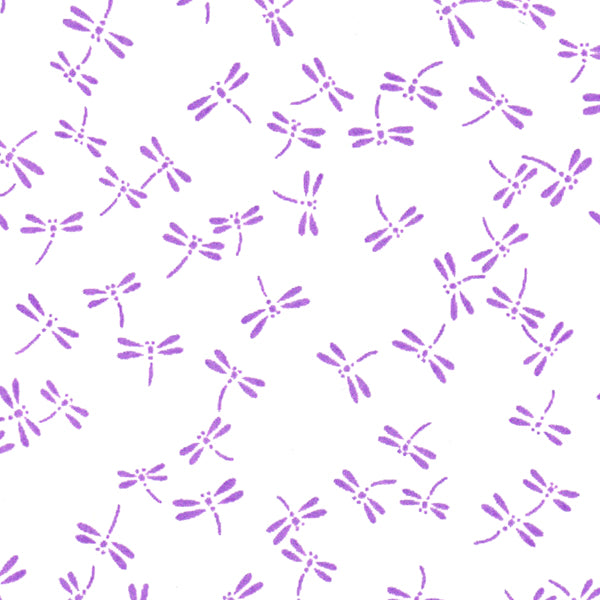 Papier Japonais - Libellules - Violet - M471-Papier japonais-AdelineKlam