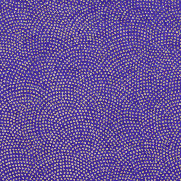 Papier Japonais - Samekomon - Bleu outre-mer et or - M635-Papier japonais-AdelineKlam