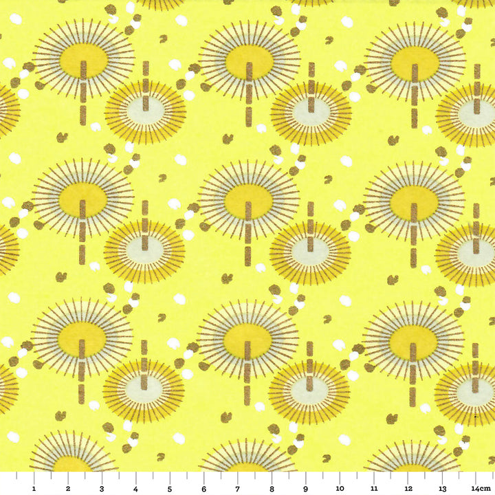 Papier Japonais - Ombrelles - Jaune - M828