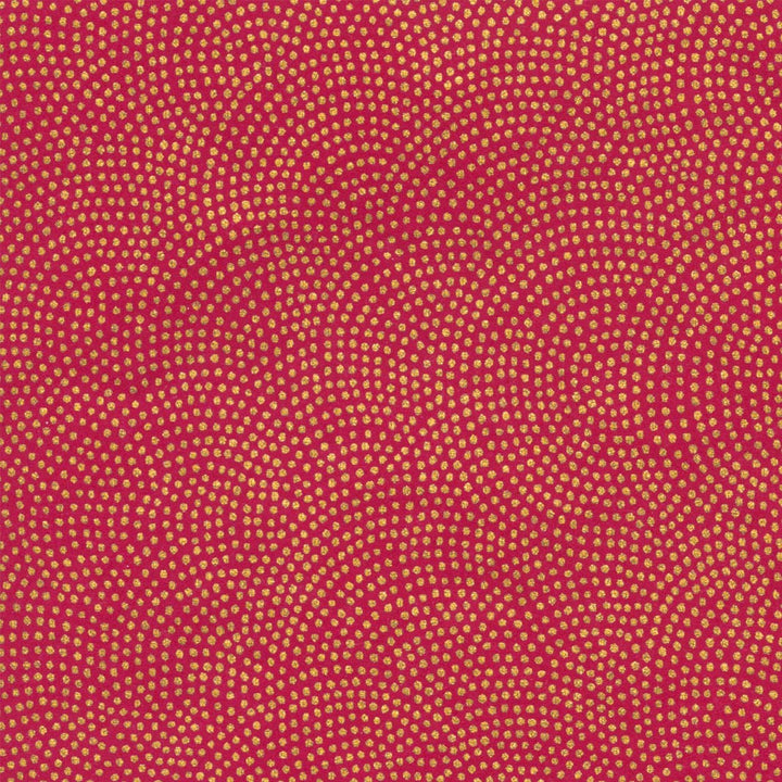 Papier Japonais - Samekomon - Lie de Vin et Or - M832