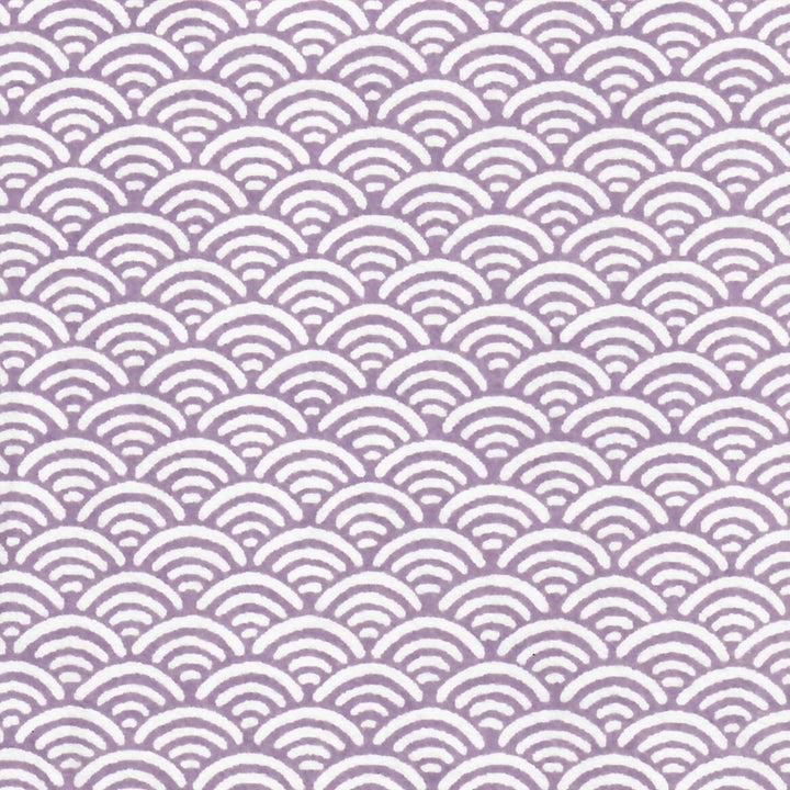 Papier Japonais - Vagues Inversées - Violet Mauve et Blanc - M833