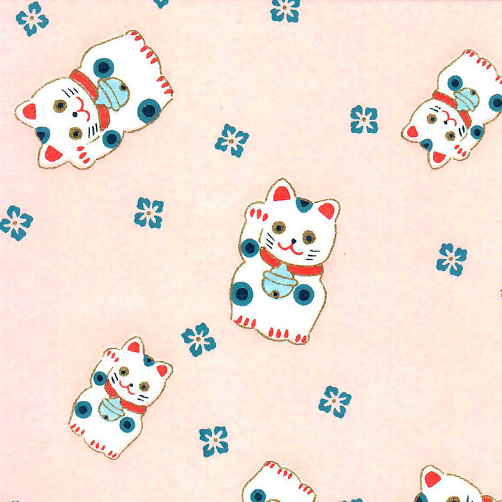Pot à crayons prisme - Maneki Neko - Rose, Bleu Gris et Rouge - M841