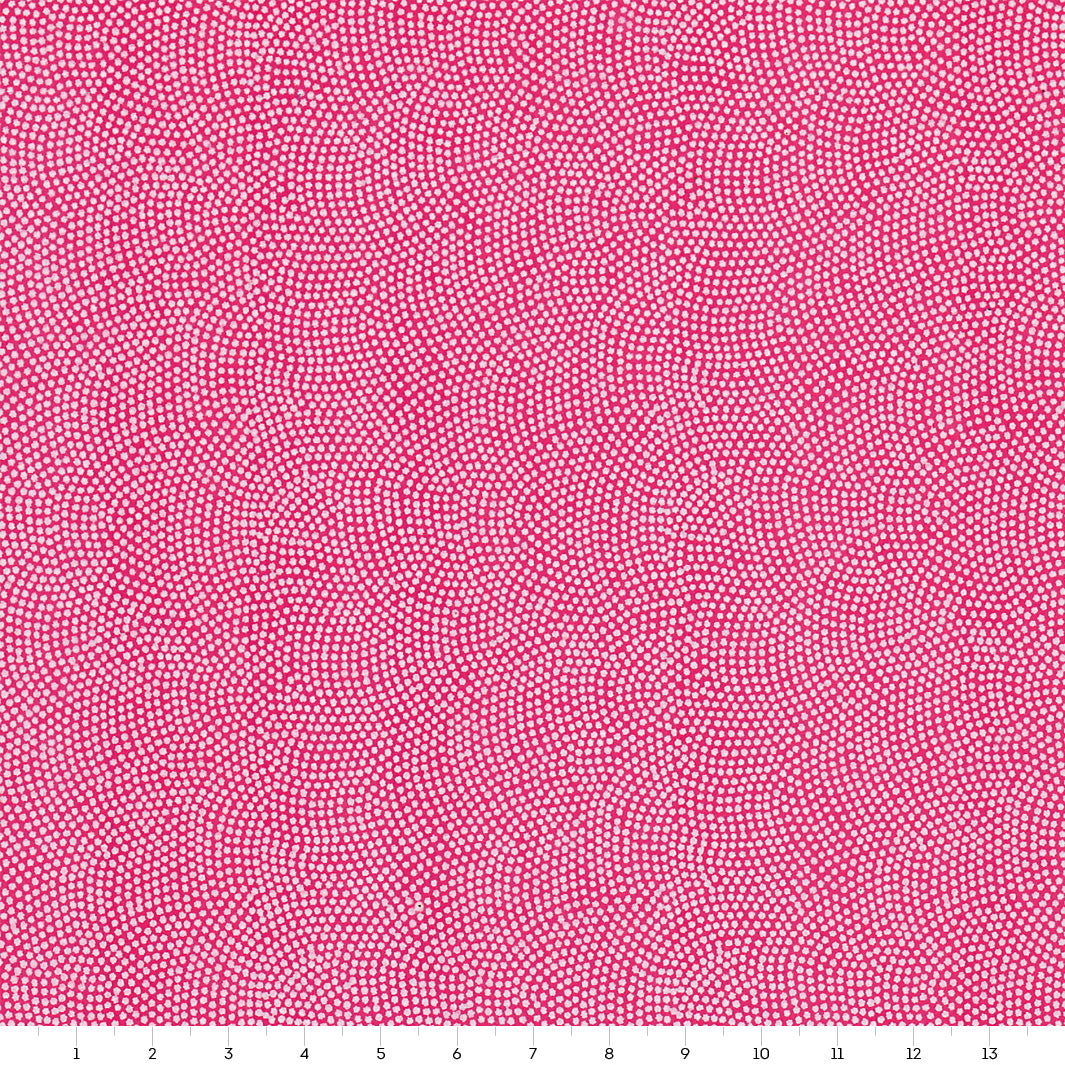 Papier Japonais - Samekomon - Rose Framboise et Blanc - M861