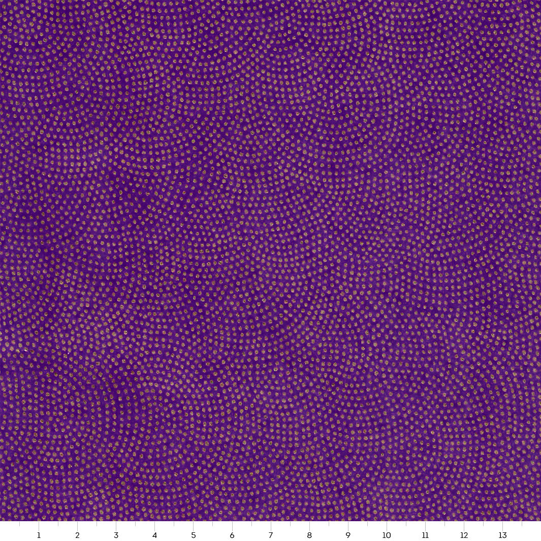 Papier Japonais - Samekomon - Violet et Or - M871