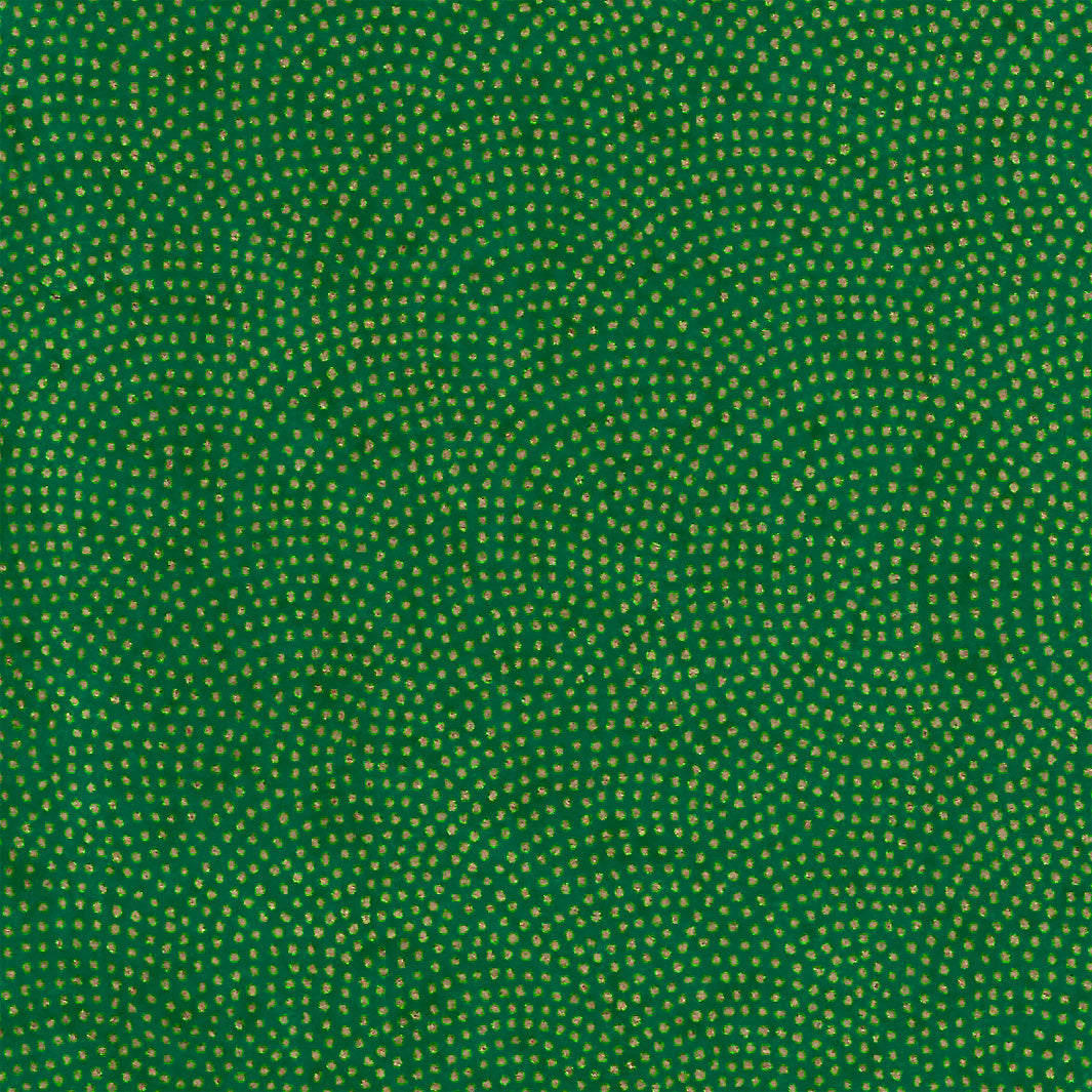 Papier Japonais - Samekomon - Vert Foncé et Or - M872