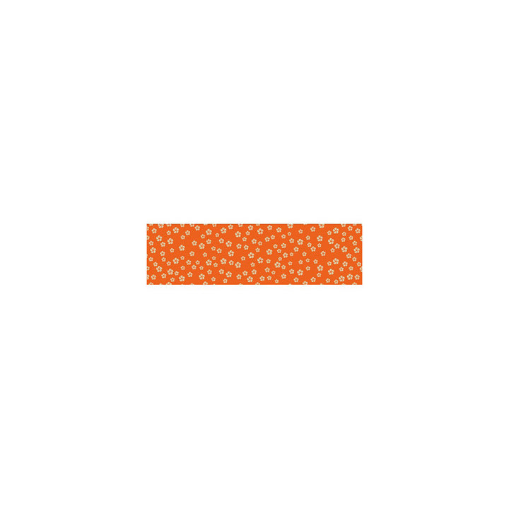 Masking Tape - Nejiriume - Petite Fleurs de Prunier Beige, Fond Rouge