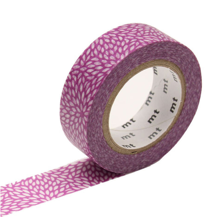 Masking Tape - Pétales de Chrysanthème - Violet Prune