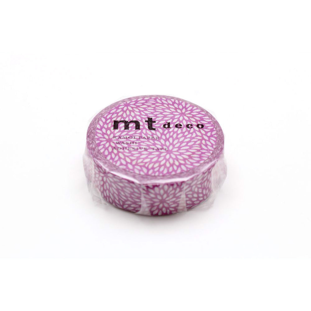 Masking Tape - Pétales de Chrysanthème - Violet Prune
