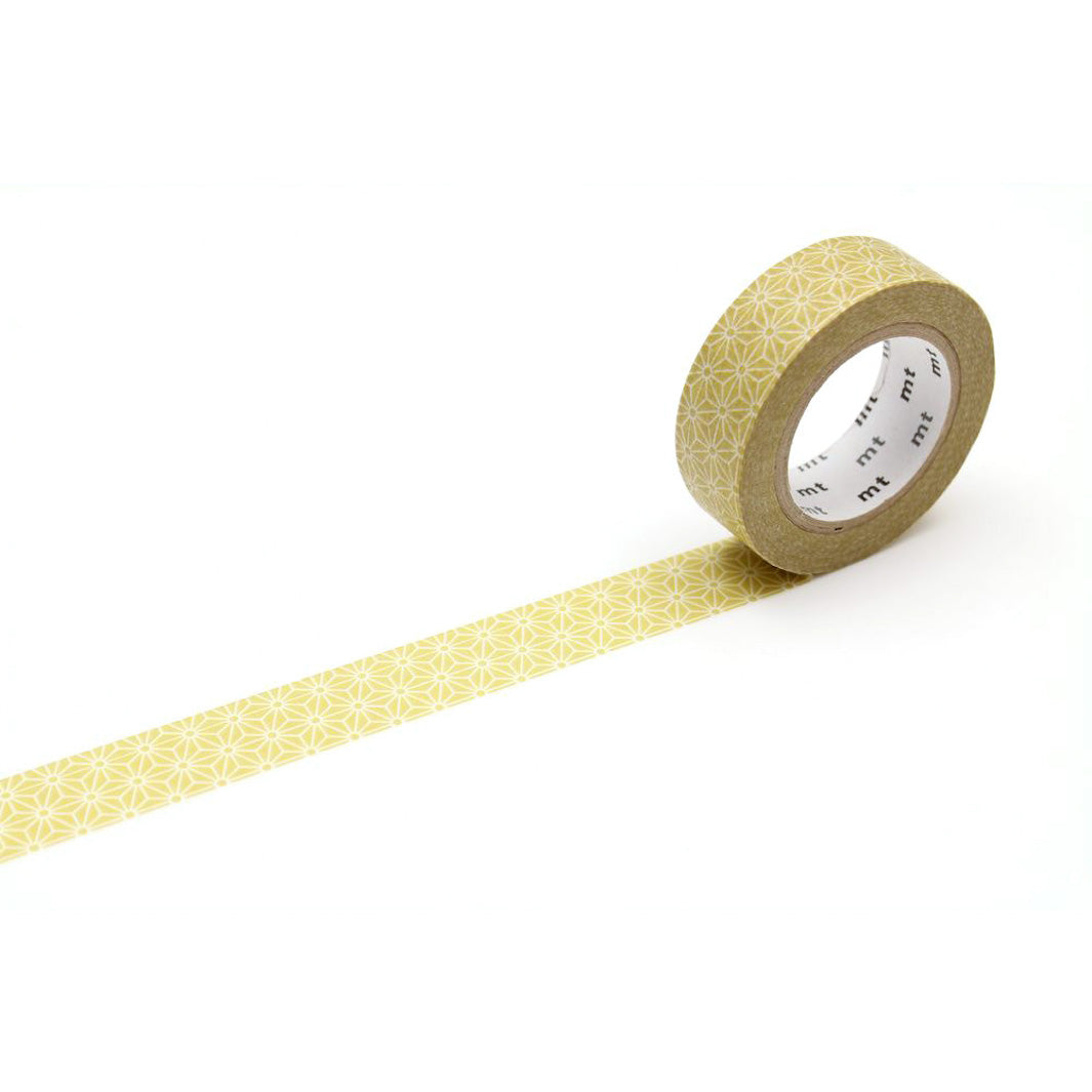 Masking Tape - Asanoha - Jaune Moutarde