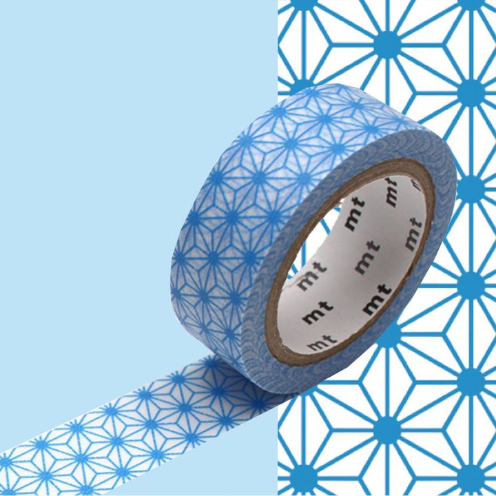 Masking Tape - Asanoha - Bleu