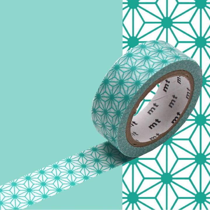 Masking Tape - Asanoha - Vert Menthe