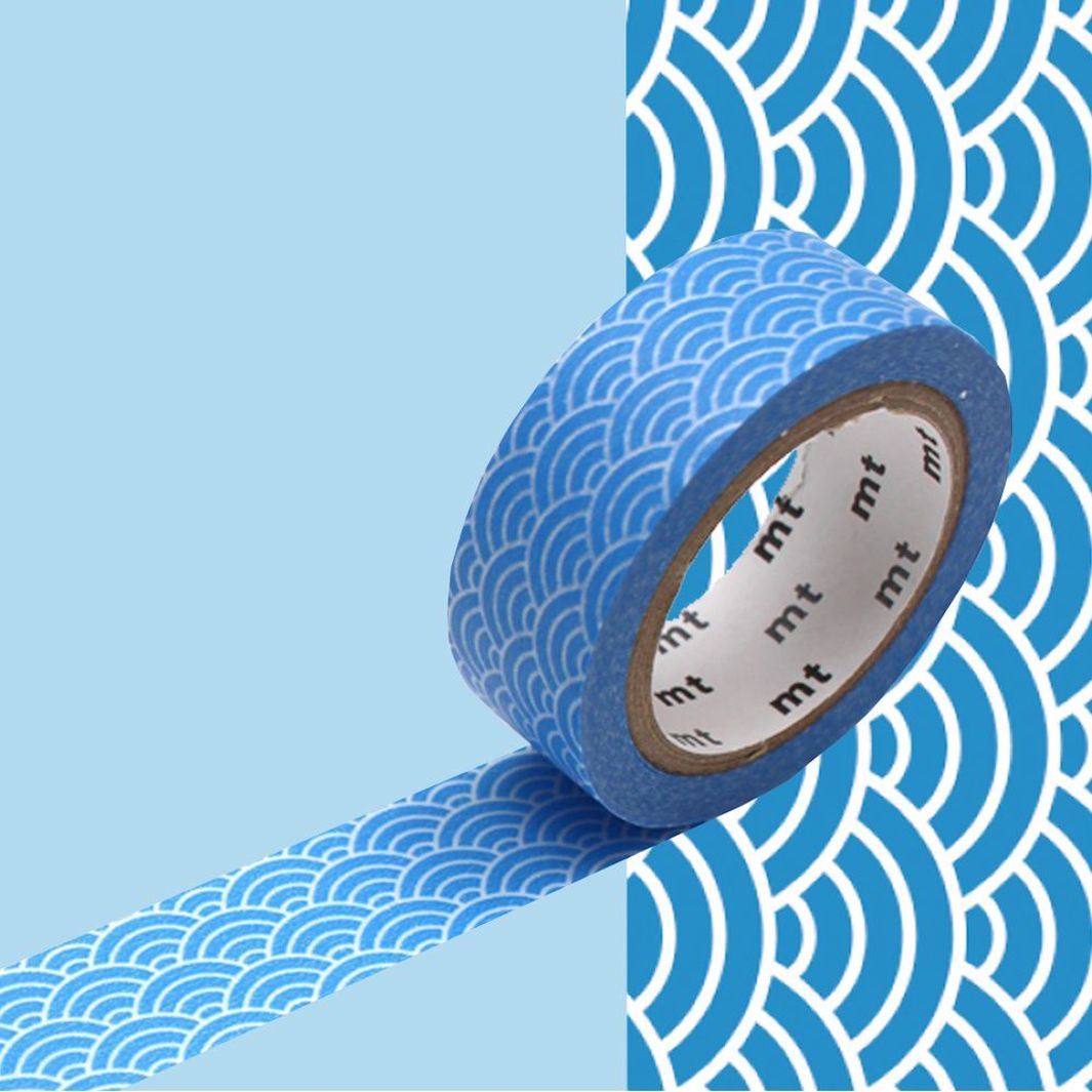 Masking Tape - Seigaiha - Bleu